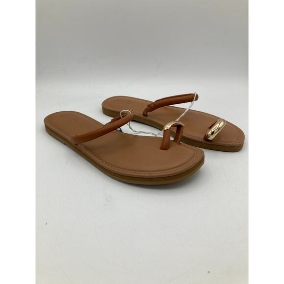 Universal Thread Toe Ring sandals Cognac/Clara Size 6.5 - Picture 1 of 8